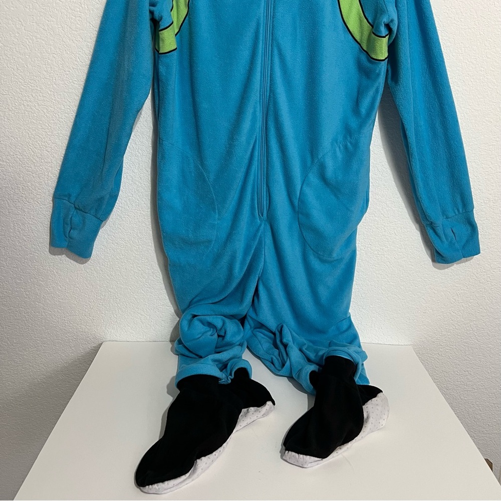 Adventure Time Finn the Human Cartoon Network Fleece Onesie Costume Unisex 2XL - Picture 6 of 16
